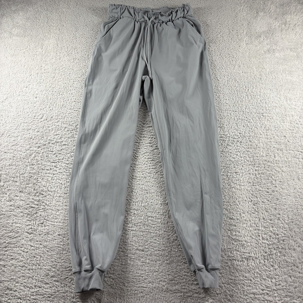 Lululemon Keep Moving‎ Pants Womens 4 Rhino Grey Tapered Wicking Lightweight